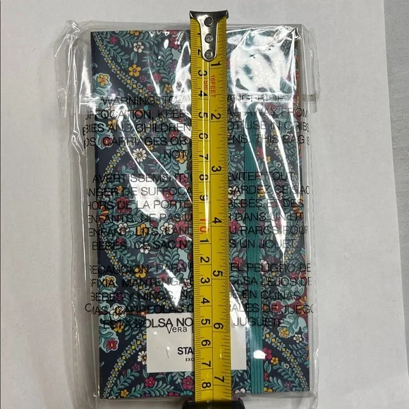 Vera Bradley Kaleidoscope Navy Blue Market Coupon Organizer With Notepad - Picture 10 of 10